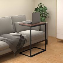 Maison Chic - Table d'appoint Bout de canapé Table basse Noir 55x35x66 cm Bois d'ingénierie 73639