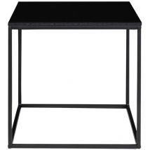Table d'appoint carrée 45x45 cm noire - imala