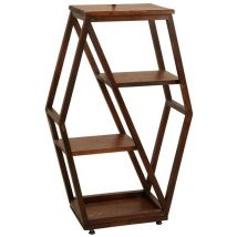 Wellhome - Table d'appoint de Salon roe moderne Noyer 38x25x90 cm - Noyer
