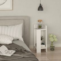 Toscohome - Table d'appoint design droite 25x60h blanc - Elos