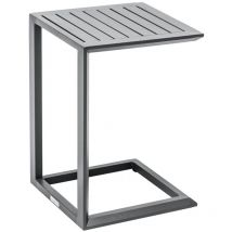 Hesperide - Table d appoint de jardin carrée Evasion graphite 38x38cm en aluminium traité époxy - Hespéride