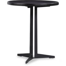 Parumm - Table d'Appoint en Bois et Métal Ronde Big Oslo Pärumm Noir Ø50x53 cm