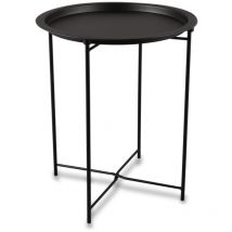 Table d'appoint, Table d'appoint en métal Caro Noir en Metal Boite A Design