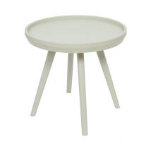 Jardideco - Table d'appoint extérieure ronde Miami - sable