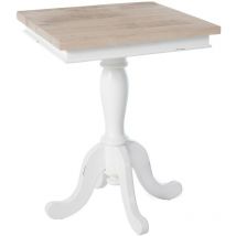 CLP - Table d'appoint Goa Nature / Blanc 70 cm