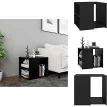 Vidaxl - Table d'appoint noir 50x50x45 cm bois d'ingénierie - Table Basse - Meuble D'appoint - Table D'appoint Noire - Table Design - Rangement
