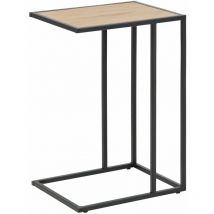 Toilinux - Table d'appoint ou bout de canapé en mdf et métal