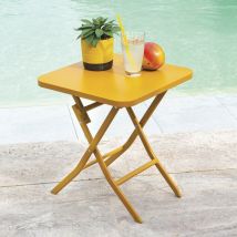 Hesperide - Table d'appoint pliante 40x40 Greensboro ocre Hespéride