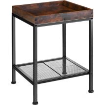 Tectake - Table d'appoint Style industriel 41,5 x 41 x 56 cm