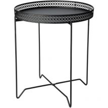 Table d'appoint rond noir H&S Collection