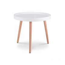 Kosmi - Table d'appoint ronde en Bois Ø50 cm joana