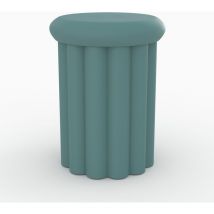 Table d'appoint ronde en métal bleu D37 cm - aglaé