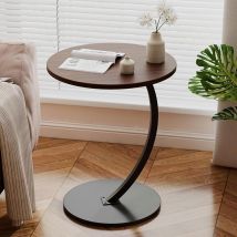 Table d'appoint ronde, petite table d'appoint, table basse ronde, table de chevet rustique en bois, table de canapé, table basse, table à collation,