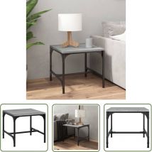 Tuserxln - Table d'appoint Bout de canapé Table basse Sonoma gris 40x40x35 cm Bois d'ingénierie 58022