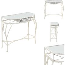 Vidaxl - Table d'appoint Style français Métal 82 x 39 x 76 cm Blanc - Table Basse - Table D'appoint - Meuble Déco - Style Français - Table Vintage