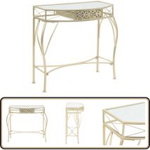 Vidaxl - Table d'appoint Style français Métal 82 x 39 x 76 cm Doré - Table D'appoint - Table Basse - Meuble Déco - Mobilier Intérieur - Style Français