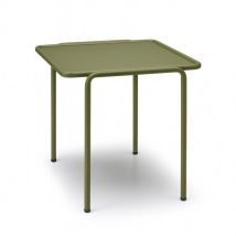 Table D'Appoint, Table D'Appoint Métal Outdoor Indoor, 41 X 41 Cm Vert En Metal, Scab Design