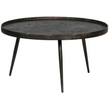 Whitelabel - Table Basse Ronde Ø76cm - Laiton - Bounds