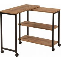 Cotecosy - Bout de canapé en aggloméré avec métal Melin