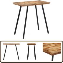 Table de bar 110x55x105 cm bois de teck solide - Table De Bar - Table Haute - Meuble Bar - Table Teck - Table Design