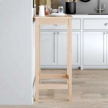Sjlerst - Furniture Limited - Table de bar 50x50x110 cm bois massif de pin
