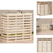 Table de bar d'extérieur 113,5x50x103 cm bois massif de pin - Table De Bar Extérieur - Table De Jardin - Mobilier De Jardin - Table En Bois Massif