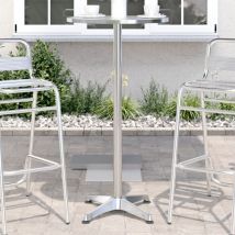 Table de bar d'extérieur réglable en hauteur aluminium