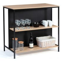 Idmarket - Table de bar îlot detroit design industriel