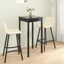 Rubberskin - Furniture Limited - Table de bar mdf noir 55x55x107 cm