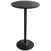 Table De Bar Ronde 60cm – Plateau En Carton Pdf Étanche – Hauteur 106cm – Structure Acier Stable – Pour Espaces Confinés – Kktoner