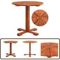 Table de bistro 70x70 cm Bois d'acacia massif - Table De Jardin - Table Bistrot - Acacia Massif - Mobilier De Jardin - Décoration Extérieure