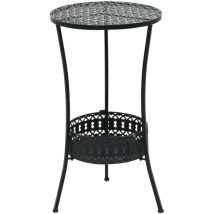 Design In - Table de bistro Noir 40x70 cm Métal CFW83638