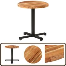 Table de bistro Ronde Ø70x75 cm Bois d'acacia massif - Table Bistro - Table Ronde - Table Acacia - Meubles Extérieur - Mobilier Jardin