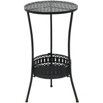 Table de bistro Noir 40x70 cm Métal vidaXL