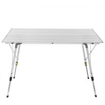 Helloshop26 - Table de camping jardin en aluminium avec sac de transport pour 4-6 personnes