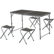 Table de camping otano + 4 chaises