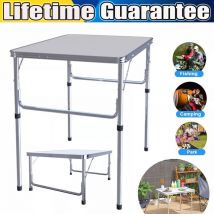 Dayplus - Table de camping Table pliante en aluminium Table de jardin Table pliante 75cm