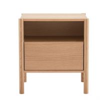 Drawer - Table de chevet 1 tiroir en bois - Bois clair - Verade