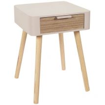 Table de chevet 1 tiroir en MDF