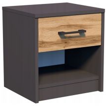 Table de chevet 1S table de chevet GRAPHITE-WOTAN commode ROB