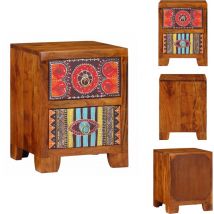 Table de chevet 35x35x45 cm bois d'acacia massif - Table De Chevet - Tables De Chevet - Armoire De Chevet - Table De Nuit