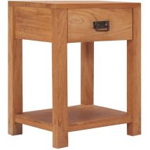 Table de chevet 35x35x50 cm bois de teck massif