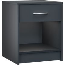 Table de chevet 35x40x50cm Table de nuit avec un tiroir Meuble de rangement chambre salon 4 couleurs au choix Anthracite - Casaria