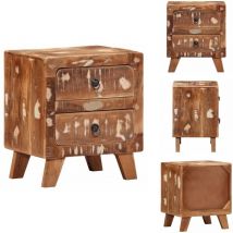Table de chevet 40x32x46 cm bois massif de récupération - Table De Chevet - Tables De Chevet - Armoire De Chevet - Table De Nuit