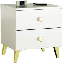 Table de chevet Akord mobi Cachemire 40 cm 2 tiroirs façade Cachemire 40x37x43 cm