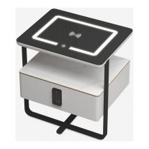Table de chevet connectée charge sans fil lumière led et tiroir Klaas