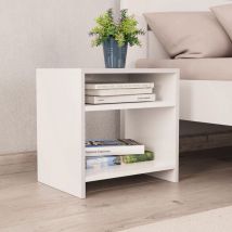 Table de chevet Table de nuit Blanc 40x30x40 cm Bois d'ingénierie