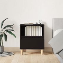 Bonnevie - Table de chevet - Bout de Canapé Armoire De Rangement Noir 40x35x50 cm BV129086