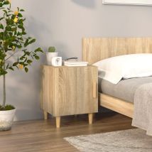 Asupermall - Skm Table De Chevet Chêne Sonoma Bois D'Ingénierie