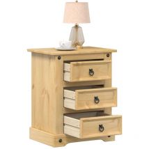 Table de chevet Corona 53x39x66 cm bois de pin massif
